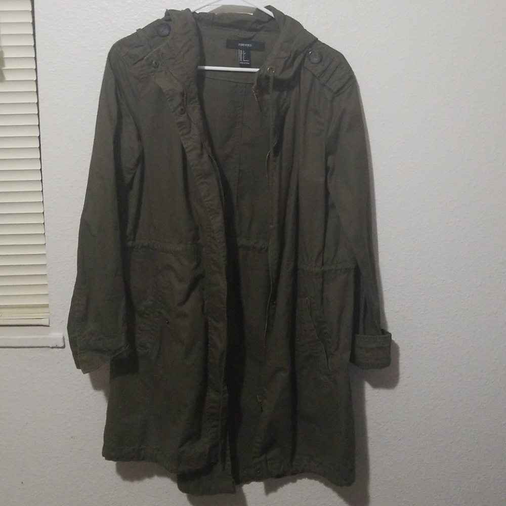 FOREVER 21 Olive Green Utility Jacket